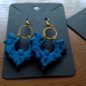 Handmade polymer clay earring
